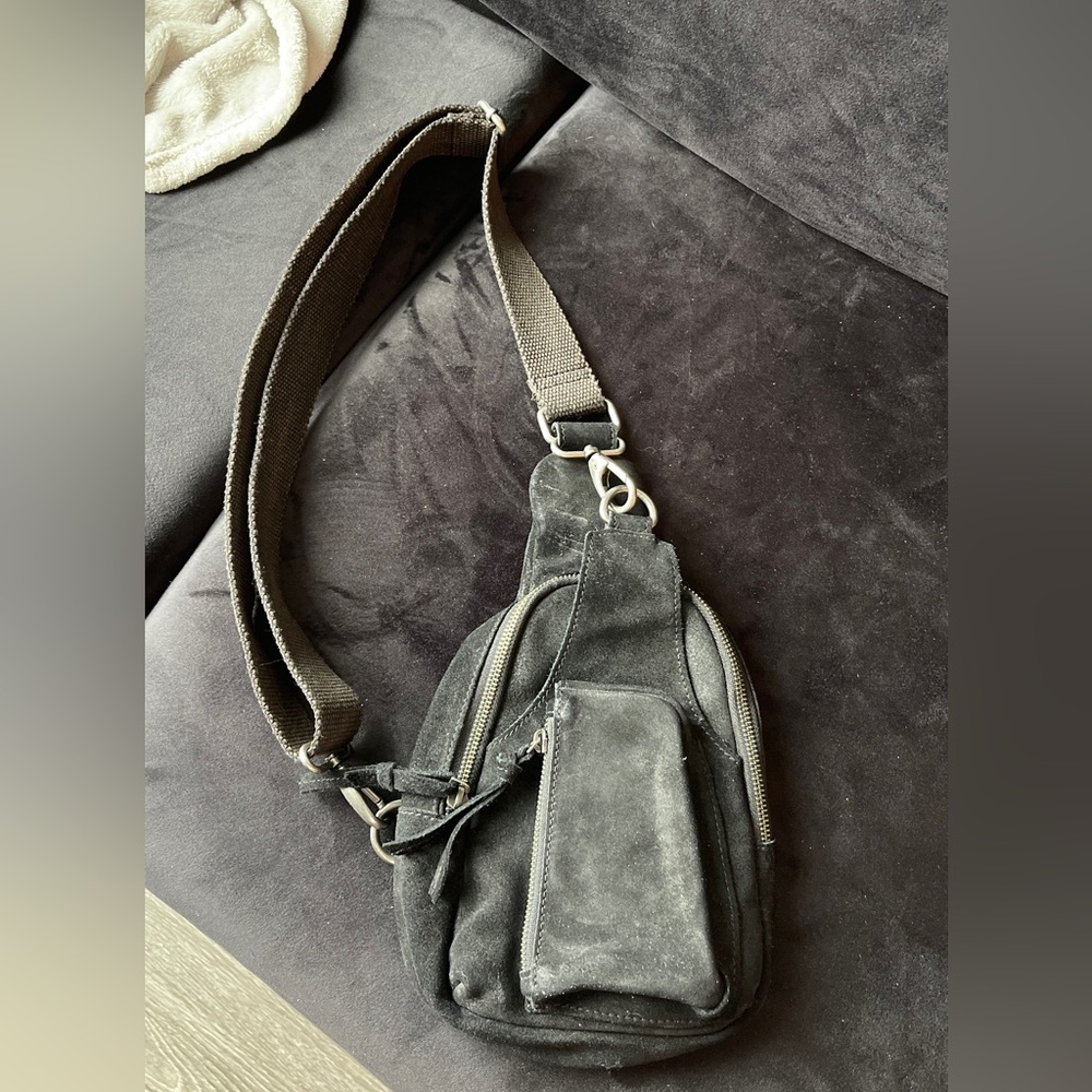 Black Free People Hudson Sling Bag